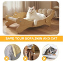 Cat Scratch Pad with Replacement Scratching Felt, Large Cat Scratcher Bed Hammock Lounge for Scratching Pad, Protects Furniture, Kittens Gifts