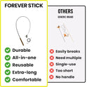 Forever Stick - The Unbreakable Cat Wand Toy, Durable Cat Toy Wand, Extra Long Cat String Toy, Cat Fishing Pole Toy for Bored Indoor Adult Cats, Cat Stick Toy, Cat Feather Wand, Cat Teaser Wand