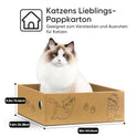 Cat Scratcher, 5 Packs in 1 Cardboard Box Cat Scratching Pad for Indoor Cats and Kitten, Cat Scratch Pad to Protect Furniture, Large Size