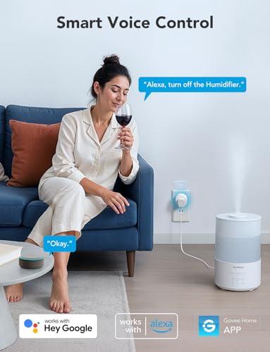 Govee Smart Plug, WiFi Plugs Work with Alexa & Google Assistant, Smart Outlet with Timer & Group Controller, WiFi Outlet for Home, No Hub Required, ETL & FCC Certified, 2.4G WiFi Only, 4 Pack