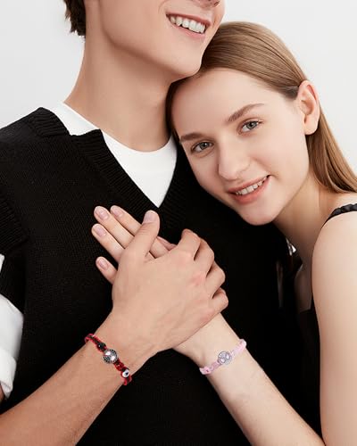 Spider Friendship Bracelets for 2 Matching Bracelets for Couples Best Friends Matching Spider Bracelet for BFF Friendship Jewelry Gifts for Bestie GF BF