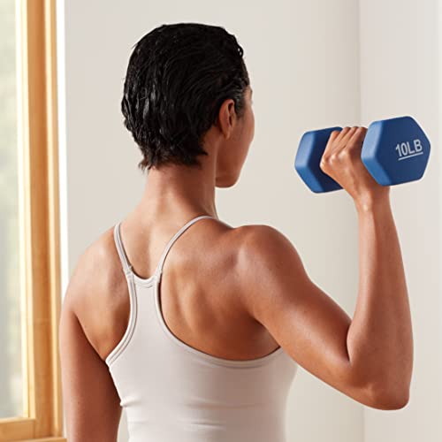 Basics Neoprene Dumbbell Hand Weights for Exercise and Muscle Toning