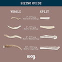 Brand - Wag Split Elk Antler, Naturally Shed, Long Lasting for Aggressive Chewers, Medium (Best for Dogs 15-30 lbs)