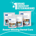 Virbac C.E.T.® Enzymatic Oral Hygiene Chews for Dogs, Large - Plaque & Tartar Control - Single Layer Beefhide with Exclusive Dual-Enzyme System & Tasty Chicken Flavor - Easy to Give Dog Dental Chew