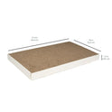 Basics Corrugated Cardboard Cat Scratcher, Scratching Board, Reversible, 17.4" x 10", White, 4-Pack