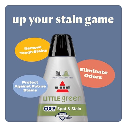 BISSELL Little Green Mini Portable Carpet Cleaner, 4075 | HydroRinse self-cleaning tool; 4-in. tough stain tool; upholstery & car detailing; Tea Green color