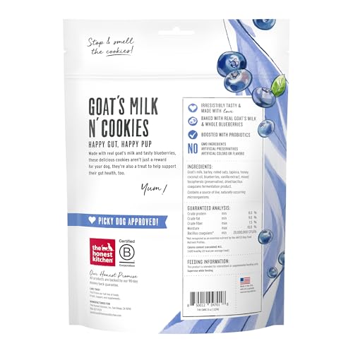 The Honest Kitchen Goat's Milk N' Cookies: Slow Baked with Blueberries & Vanilla, 8 oz Bag