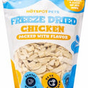 hotspot pets Freeze Dried Chicken Treats for Cats & Dogs -1LB Big Bag- USA Made- Healthy Single Ingredient-Resealable Bag, All Natural Grain-Free (Chicken Breast)- Perfect for Training, Topper & Snack