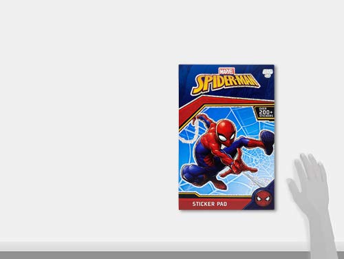 Marvel Spiderman Sticker Book Over 200+ - Perfect for Gifts, Party Favor, Goodies, Reward, Scrapbooking, Stocking Stuffer, Children Craft, Classroom, School for Kids Girls, Boys, Toddlers