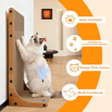 Goosheep Cat Scratching Post, 3-in1 Scratching Board for Indoor Cats, 2PK 22in L-Shaped Cat Scratcher with 1PK Cardboard Box Scratch Pad, Cats Scratch Furniture Protector with Feathered Toy