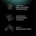 Sheba Meaty Tender Sticks Soft Cat Treats Chicken, Tuna, and Salmon Flavor, 0.14 oz., 40 Sticks