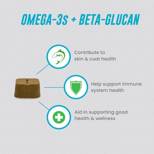 Nutramax Welactin Omega-3 Fish Oil Supplement for Dogs, Soft Chews, 60ct