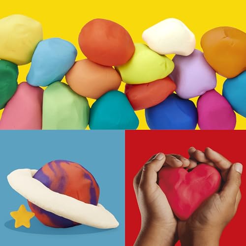 Play-Doh Jewel Colors Bulk 12-Pack of 4-Ounce Cans, Holiday Stocking Stuffers, Prizes & Party Favors, Kids Arts & Crafts, Preschool Toys, Ages 2+ ( Exclusive), 1 Kg