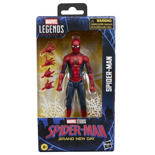 Marvel Legends Series Spider-Man, Spider-Man: Brand New Day Collectible 6-Inch Action Figure Set