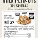 Office Roast Raw Peanuts in Shell 2 lb Bag – Unsalted, Natural & Healthy Snack – Plain Peanuts for Squirrels, Birds & Wildlife Feed