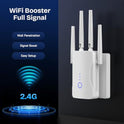 2026 WiFi Extender Signal Booster - 2.4GHz 300Mbps WiFi Booster for Home, Covers Up to 9999 Sq. Ft, Easy Setup, Ethernet Port & Access Point, Stable Internet Performance with 60+ Devices （White）