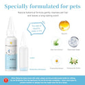 Pet Steam Brush for Dog & Cat - 3-in-1 Steam Grooming Brush for Shedding & Hair Removal - Self Cleaning Spray Comb with Mist for Long Haired Pets - Includes 1*Waterless Shampoo, Blue.