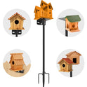 80 Inch Adjustable Bird Feeder Pole,Bird House Pole Suitable for Feeders & Birdhouse,Weather Station,Heavy-Duty Rustproof Design,Enhance Outdoor Decor & Birdwatching Experience