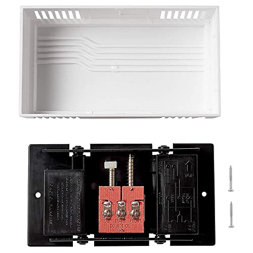Newhouse Hardware White 2-Note Wired Mechanical Door Bell Chime CHM1