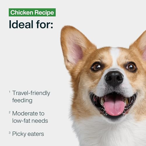 JustFoodForDogs JustFresh Wet Dog Food, Fresh Pet Meals and Toppers with No Preservatives, Resealable Package, Human Grade, Home-Cooked Chicken, 12 oz - 7 Pack