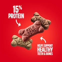 Milk-Bone Flavor Snacks Mini's Dog Biscuits, Flavored Crunchy Dog Treats, 2 Refill Packs, 35 Oz. Each (70 Oz. Total)