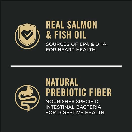Purina Pro Plan Sensitive Skin and Stomach Dog Food Dry, Adult Salmon & Rice Formula, Digestive Health - 16 lb. Bag