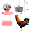 8PCS Chicken Toys for Coop Accessories, Chicken Swing, Xylophone, Mirror, Vegetable Hanging Feeder, Fruit Rack for Poultry Rooster Large Bird Parrot Lovers’ Entertainment Gift
