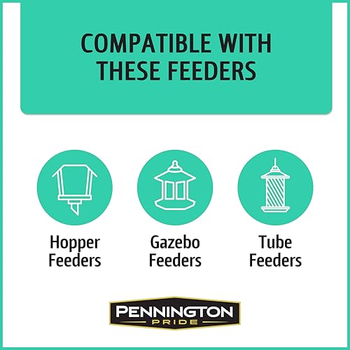 Pennington Pride Wild Finch Blend, Wild Bird Seed for Outside Feeders, Special Mix for a Variety of Musical & Colorful Songbirds, Great Bird Food to Use as Year-Round Feed, 10-lb. Bag
