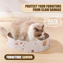 Oval Sturdy Cat Scratching Cardboard Pad Breathable Cat Scratch Pad, Cat Scratching Cardboard for Indoor Cats, Furniture Protecter