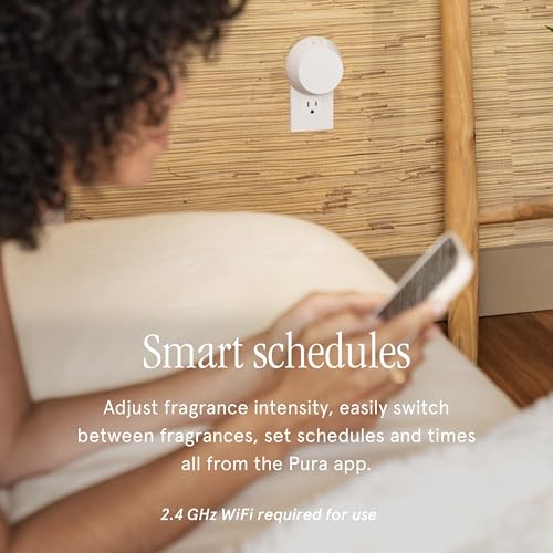 Pura 4 Smart Fragrance Diffuser - Adjustable Home Diffuser with LED Light & Automatic Vial Detection - Wi-Fi Device for Personalized Home Scenting Experience - 2025 Version