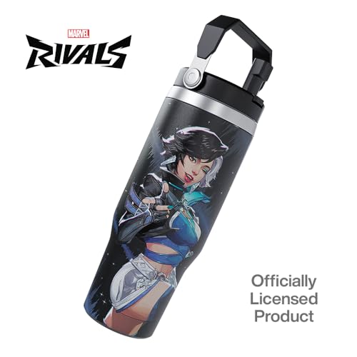 Marvel Rivals Luna Snow Gaming Tumbler with Lid, 30 Oz, Stainless Steel