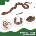 2Pcs Realistic Fake Snakes for Garden, Keep Birds & Squirrels Away, Lifelike Snake Toy, Rattlesnake Prank Prop for Halloween, Outdoor Yard Decorations