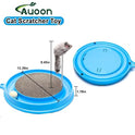 AUOON Cat Scratcher Toy with Ball Track - 3 in 1 Interactive Cat Toy, Cat Scratch Pad with Cat Ball Toy and Plush Cat Mouse Toy for Indoor Cats and Kittens (Blue)