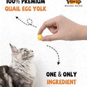 PAWUP Freeze Dried Quail Egg Yolk Pet Treats, Freeze-Dried Pet Food for Dogs, Cats, Pure Fresh Ingredient, 4.2 oz, Rawhide Free, Gluten&Grain Free
