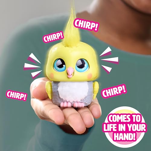 FurReal Handfuls Chirps the Cockatoo, 3.5 Inch Interactive Toy, for Boys and Girls, Ages 4 and Up, Kids Toys for Ages 4 Up by Just Play