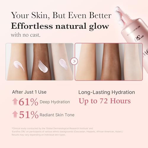 medicube No Cast Just Glow Collagen Sunscreen | SPF 50 Broad Spectrum Face Sunscreen | Lightweight, Non-Sticky, Hydrating Formula | Peptide, Cica for Soothing & Glow | Korean Skincare