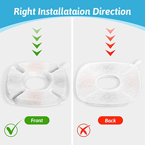 24 Pcs Cat Fountain Replacement Filters 12, 95oz, 12-Pack