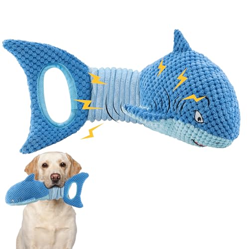 LEGEND SANDY Large Squeaky Dog Toys to Keep Them Busy, Interactive Plush Dog Toy,Crinkle Tug of War Dog Chew Toy for Small, Medium, and Large Dogs