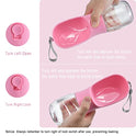 Cibaabo Dog Water Bottle with Food Container, Travel Puppy Water Bowl, Portable Pet Dispenser, Girl Dog Mom Gifts Accessories Stuff Essentials Necessities for Yorkie Chihuahua Cat Walking and Hiking