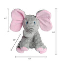 DODODOLA Dog Toys Puppy Toys Cute Squeaky Elephant Dog Toy with Crinkle Paper Stuffed Plush Animal to Keep Them Busy for Small Medium Large Dogs