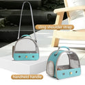 Small Bird Travel Cage Carrier, Portable Parrot Parakeet Carrier with Standing Perch and Comfy Mat, Budgies Carry Transport Bag for Vet Visit Shopping and Outdoor Adventure.