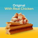 Pedigree Dentastix Small & Medium Breed Dog Treats, Original with Real Chicken, Dog Dental Treats, 21.1 oz. Bag (45 Treats Total)