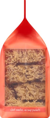 Lotus Foods Organic Millet and Brown Rice Ramen Noodles - Gluten Free Instant Ramen Noodles, Vegan, Low Sodium, Made with Brown Rice Flour and Millet Flour, Ready in 4 Minutes - 10 Oz Bag (Pack of 1)