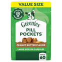 Greenies Pill Pockets for Dogs Large Size, Dog Treat Pouch for Capsule Medication, Peanut Butter Flavor, 15.8 oz. Pouch