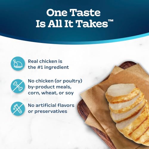 Blue Buffalo Tastefuls Chicken & Brown Rice Recipe Adult Dry Cat Food Hairball Control, Real Chicken First, Deliciously Healthy Natural Cat Food, Supports Digestive Care and Coat Health, 7 lbs.