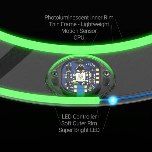 TOSY Flying Ring - 36 RGB Multicolor or 12 Monocolor LEDs, Super Bright, Lost Mode, Auto Light Up, Easter Basket Stuffers Gift for Kid/Teen/Boy/Girl, Safe, Waterproof, Pool/Beach/Camping Toy