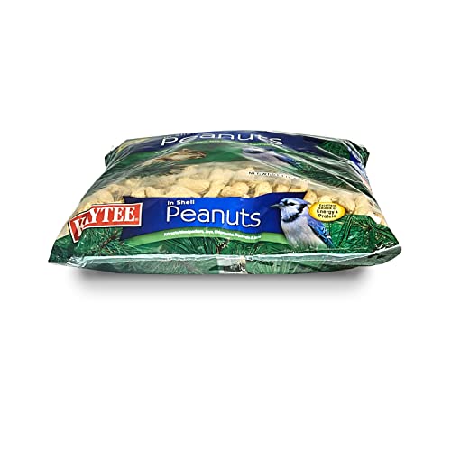 Kaytee Whole Peanuts in Shell for Cardinals, Blue Jays, Woodpeckers and Other Outside Wild Birds, Two 5 Pound Bags