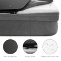 Spotted Play Orthopedic Dog Bed with Sides - Dog Sofa Beds for Medium Dogs, Supportive Foam Pet Couch Bed with Washable Removable Cover, Waterproof Lining and Non-Slip Bottom, Grey - M