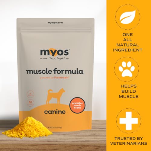 All-Natural Muscle Building Supplement - Helps Reduce Muscle Loss in Aging Dogs and Improve Recovery from Injury or Surgery