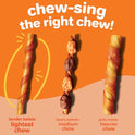 Hartz Oinkies Tender Twists Rawhide‑Free Dog Chews with Real Chicken Breast, Highly Digestible, Long‑Lasting Treats, 36 Count